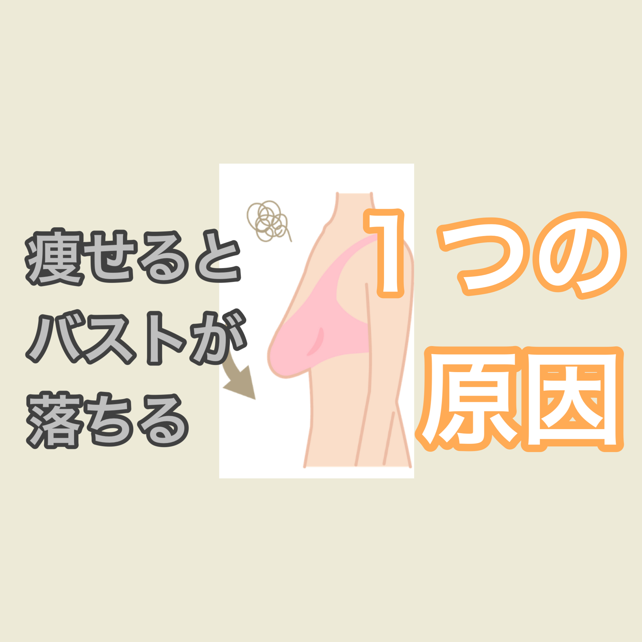 瘦せるとバストが落ちる原因